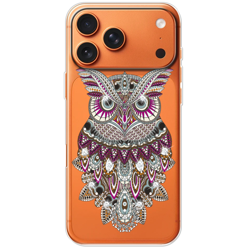 Чохол зі стразами Apple iPhone 17 Pro Max Owl