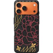 Чорний чохол BoxFace Apple iPhone 17 Pro Max FranceFlowers