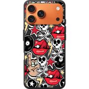 Чорний чохол BoxFace Apple iPhone 17 Pro Max Rock Graffiti