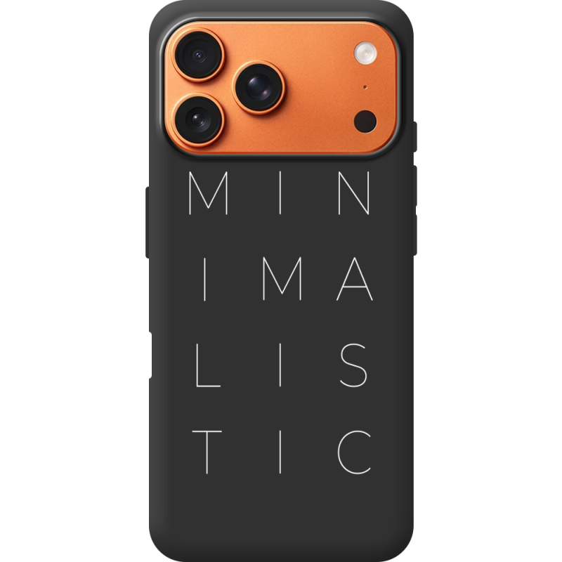 Чорний чохол BoxFace Apple iPhone 17 Pro Max Minimalistic