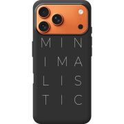 Чорний чохол BoxFace Apple iPhone 17 Pro Max Minimalistic