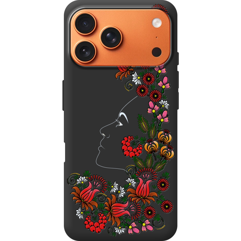 Чорний чохол BoxFace Apple iPhone 17 Pro Max 3D Ukrainian Muse