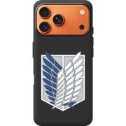 Чорний чохол BoxFace Apple iPhone 17 Pro Max Атака Титанов Крылья Свободы