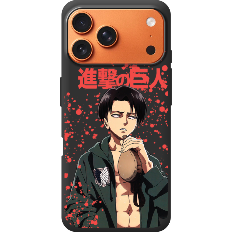 Чорний чохол BoxFace Apple iPhone 17 Pro Max Атака Титанов Леви