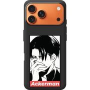 Чорний чохол BoxFace Apple iPhone 17 Pro Max Attack On Titan - Ackerman