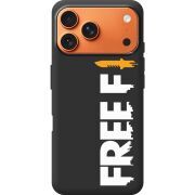 Чорний чохол BoxFace Apple iPhone 17 Pro Max Free Fire White Logo