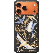 Чорний чохол BoxFace Apple iPhone 17 Pro Max Ластівки