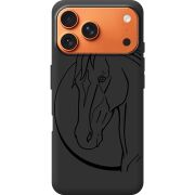Чорний чохол BoxFace Apple iPhone 17 Pro Max Horse