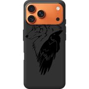 Чорний чохол BoxFace Apple iPhone 17 Pro Max Wolf and Raven
