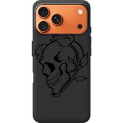 Чорний чохол BoxFace Apple iPhone 17 Pro Max Skull and Roses