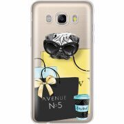 Прозрачный чехол Uprint Samsung J510 Galaxy J5 2016 Fashion Pug