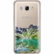 Прозрачный чехол Uprint Samsung J510 Galaxy J5 2016 Green Mountain