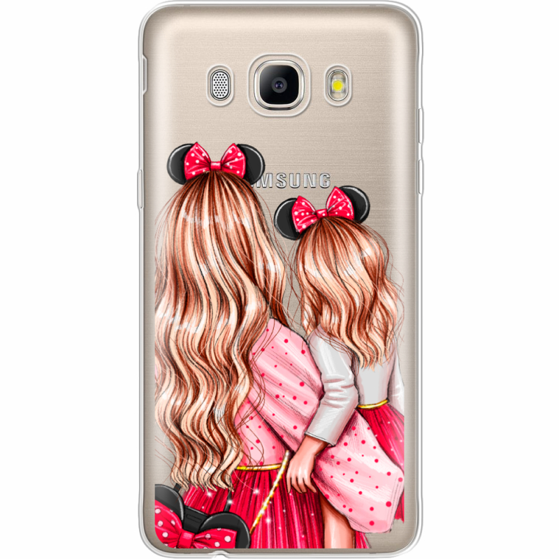 Прозрачный чехол Uprint Samsung J510 Galaxy J5 2016 Mouse Girls