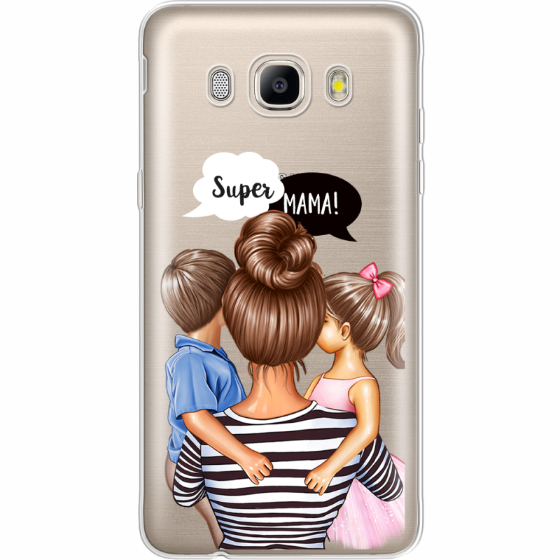 Прозрачный чехол Uprint Samsung J510 Galaxy J5 2016 Super Mama