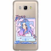 Прозрачный чехол Uprint Samsung J510 Galaxy J5 2016 The Sakuras Will Cry For You