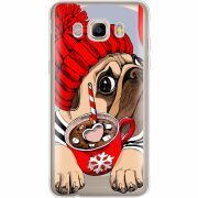 Прозрачный чехол Uprint Samsung J510 Galaxy J5 2016 Winter Puggy