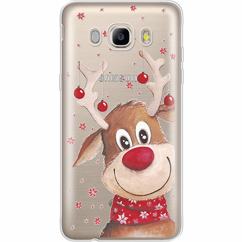 Прозрачный чехол Uprint Samsung J510 Galaxy J5 2016 Winter Deer