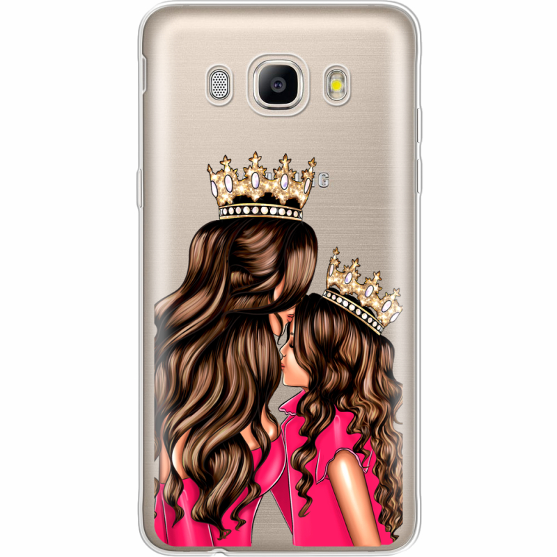 Прозрачный чехол Uprint Samsung J510 Galaxy J5 2016 Queen and Princess