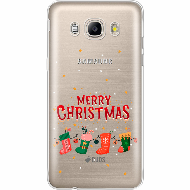 Прозрачный чехол Uprint Samsung J510 Galaxy J5 2016 Merry Christmas