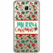 Прозрачный чехол Uprint Samsung J510 Galaxy J5 2016 Vintage Christmas Pattern