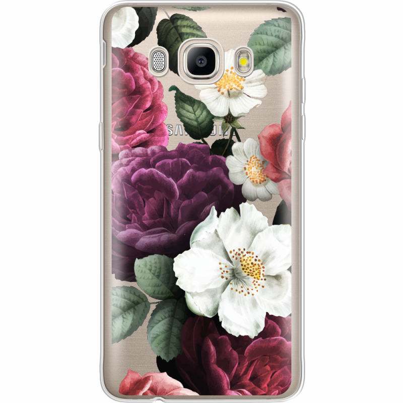 Прозрачный чехол Uprint Samsung J510 Galaxy J5 2016 Floral Dark Dreams