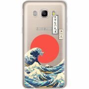 Прозрачный чехол Uprint Samsung J510 Galaxy J5 2016 Большая волна в Канагаве