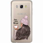 Прозрачный чехол Uprint Samsung J510 Galaxy J5 2016 love is in the air