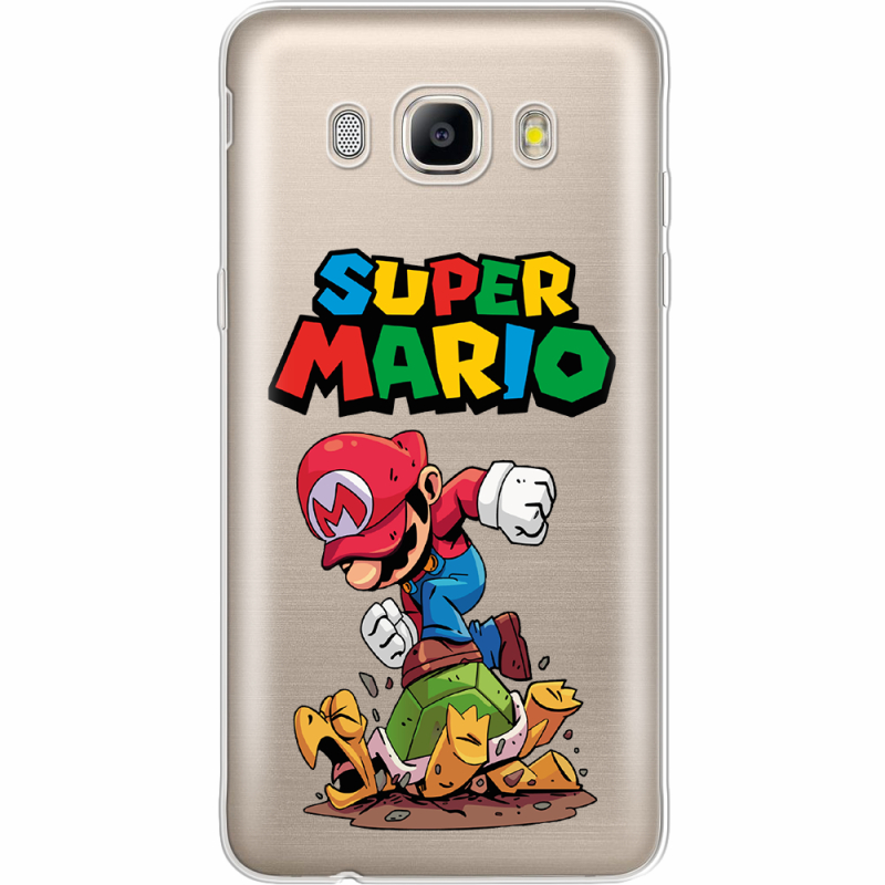 Прозрачный чехол Uprint Samsung J510 Galaxy J5 2016 Super Mario