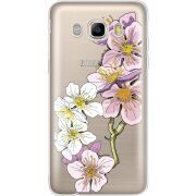 Прозрачный чехол Uprint Samsung J510 Galaxy J5 2016 Cherry Blossom