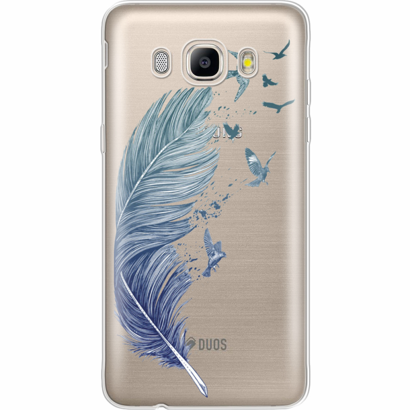 Прозрачный чехол Uprint Samsung J510 Galaxy J5 2016 Feather