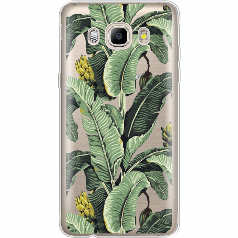 Прозрачный чехол Uprint Samsung J510 Galaxy J5 2016 Banana Leaves