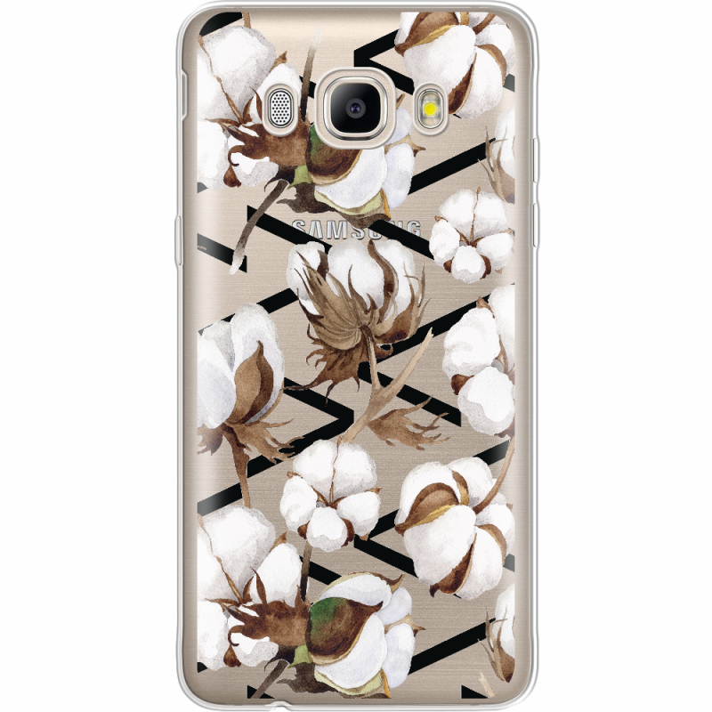 Прозрачный чехол Uprint Samsung J510 Galaxy J5 2016 Cotton flowers