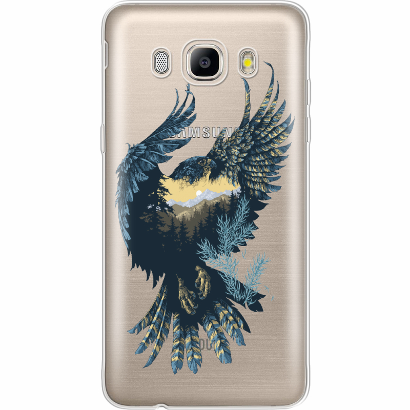 Прозрачный чехол Uprint Samsung J510 Galaxy J5 2016 Eagle