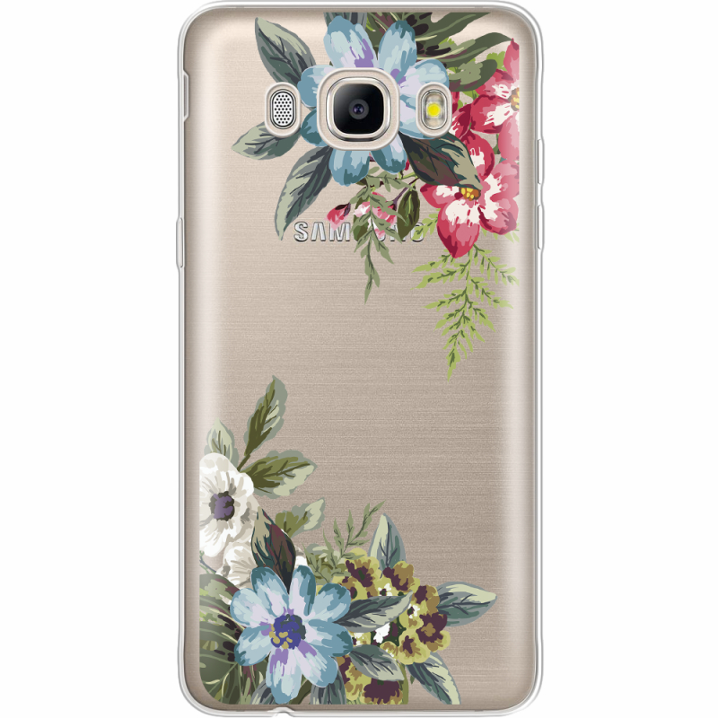 Прозрачный чехол Uprint Samsung J510 Galaxy J5 2016 Floral