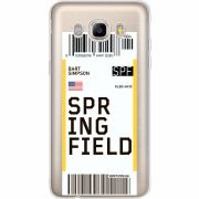 Прозрачный чехол Uprint Samsung J710 Galaxy J7 2016 Ticket Springfield
