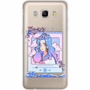 Прозрачный чехол Uprint Samsung J710 Galaxy J7 2016 The Sakuras Will Cry For You