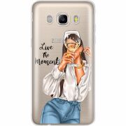 Прозрачный чехол Uprint Samsung J710 Galaxy J7 2016 Live The Moment