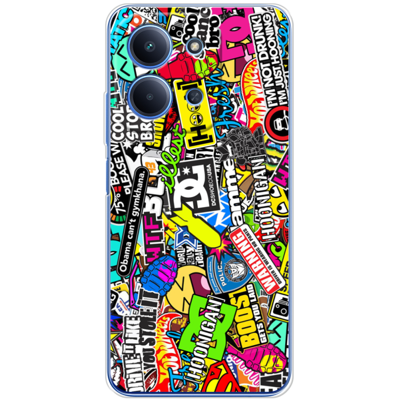 Чохол BoxFace Poco C85 Multicolored Inscriptions