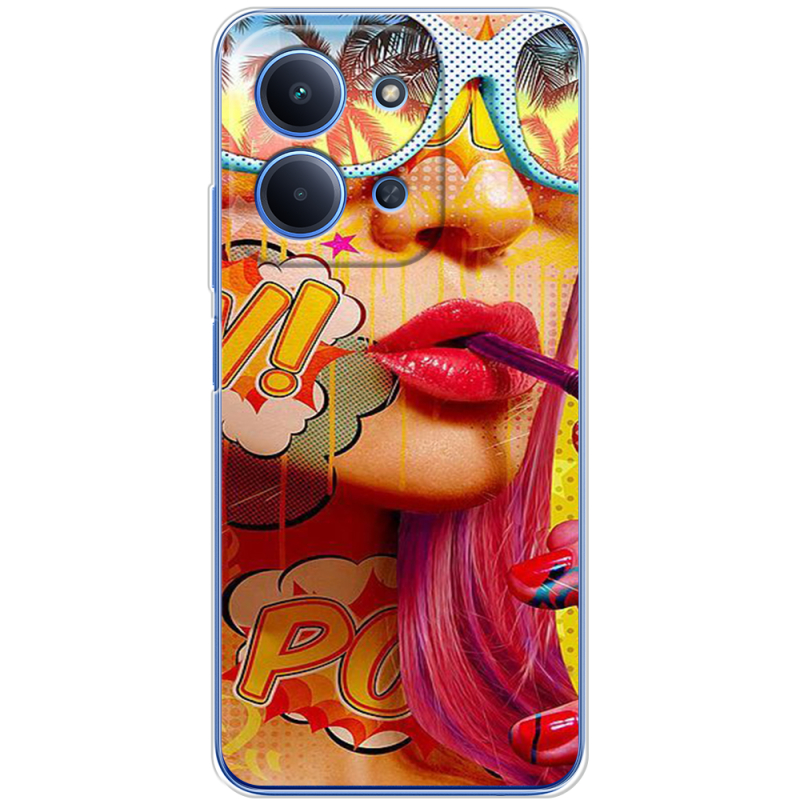 Чохол BoxFace Poco C85 Yellow Girl Pop Art