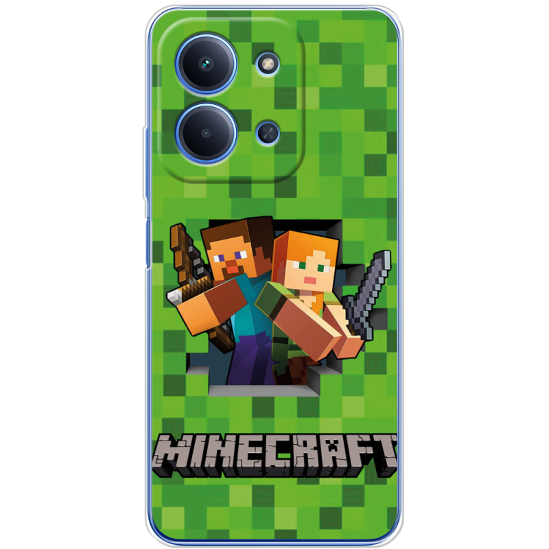 Чохол BoxFace Poco C85 Майнкрафт Стів і Алекс