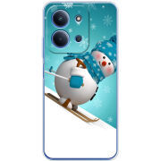 Чохол BoxFace Poco C85 Skier Snowman