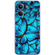 Чохол BoxFace Poco C85 лазурные бабочки