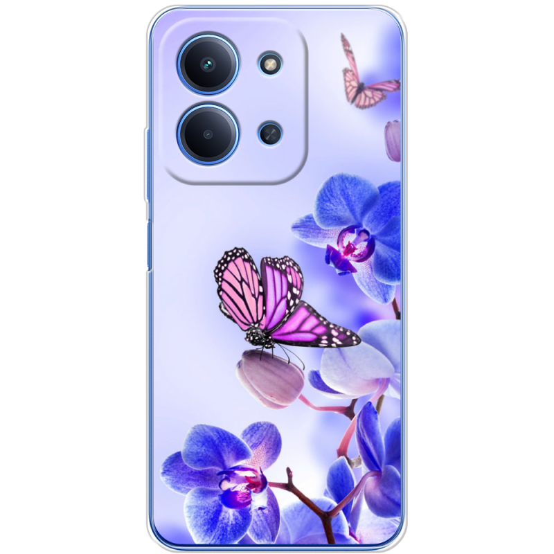 Чохол BoxFace Poco C85 Orchids and Butterflies