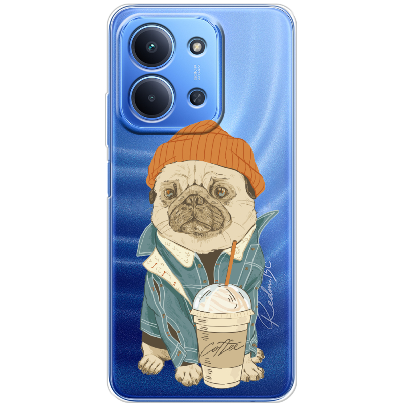 Прозорий чохол BoxFace Poco C85 Dog Coffeeman