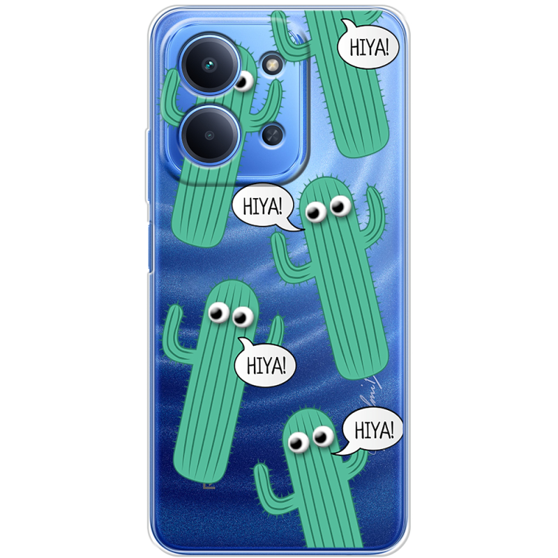 Прозорий чохол BoxFace Poco C85 с 3D-глазками HIYA