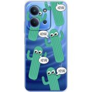 Прозорий чохол BoxFace Poco C85 с 3D-глазками HIYA