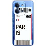 Прозорий чохол BoxFace Poco C85 Ticket Paris