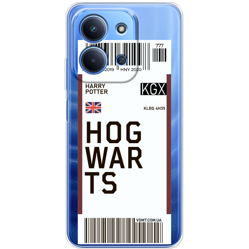 Прозорий чохол BoxFace Poco C85 Ticket Hogwarts