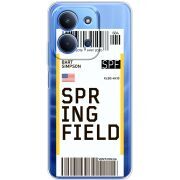 Прозорий чохол BoxFace Poco C85 Ticket Springfield