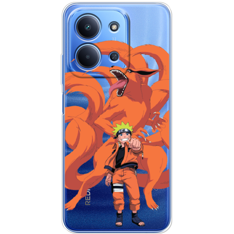 Прозорий чохол BoxFace Poco C85 Naruto and Kurama